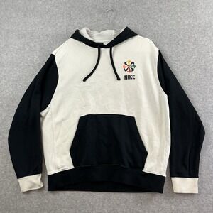 Nike Hoodie Mens L Evolution of the Swoosh Pinwheel Colorblock Logo Streetwear
